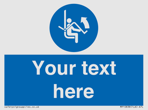 Custom Mandatory: Open safety bar of chairlift